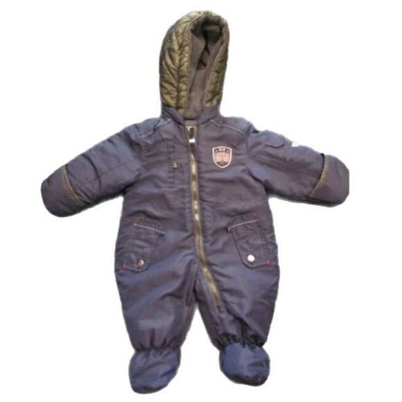 Rothschild Ace Pilot Aviator Snowsuit Bunting Outerwear one-piece SIZE 0-6 MONTH - Picture 1 of 2